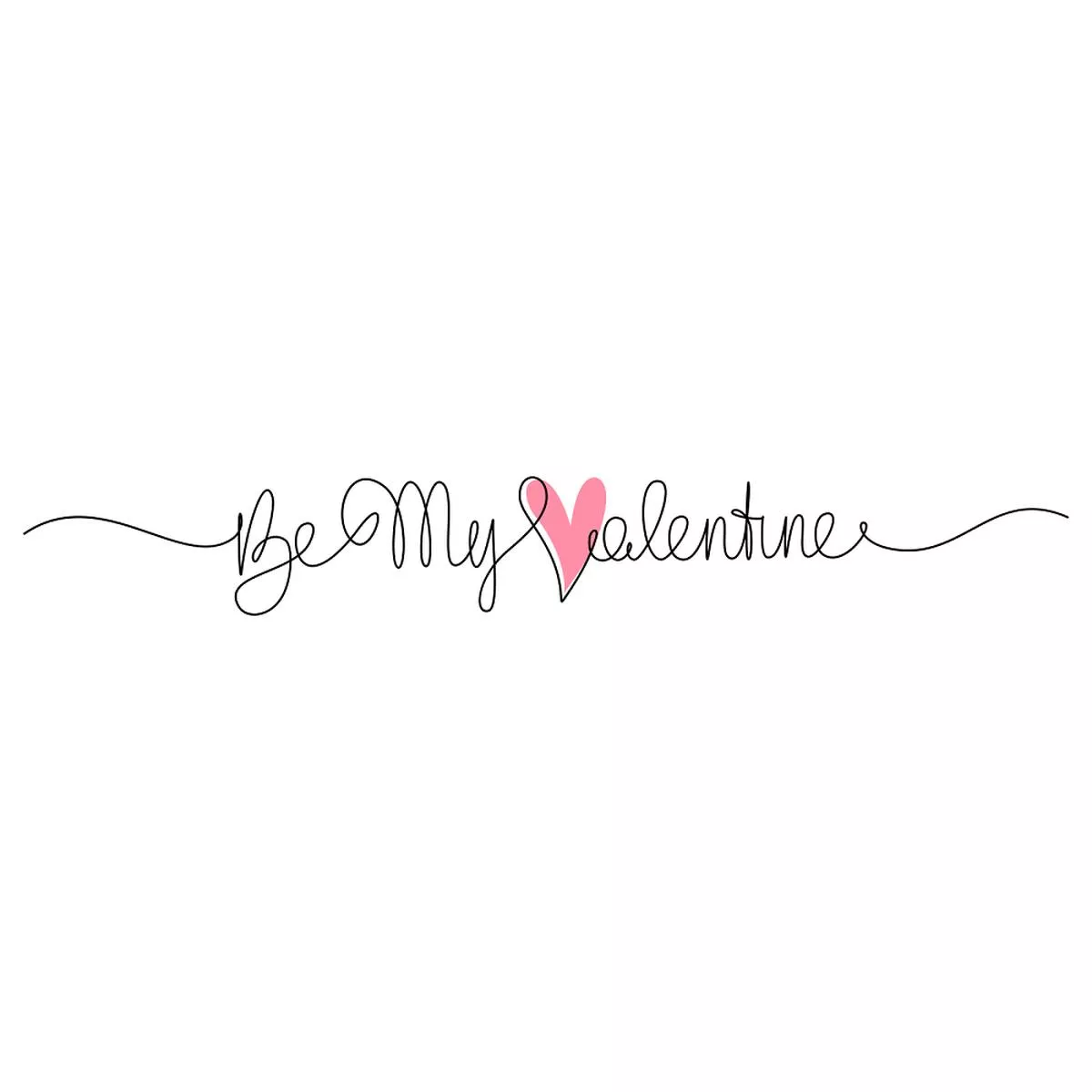 be-my-valentine-lettering-fabric-panel Be My Valentine Lettering Fabric Panel