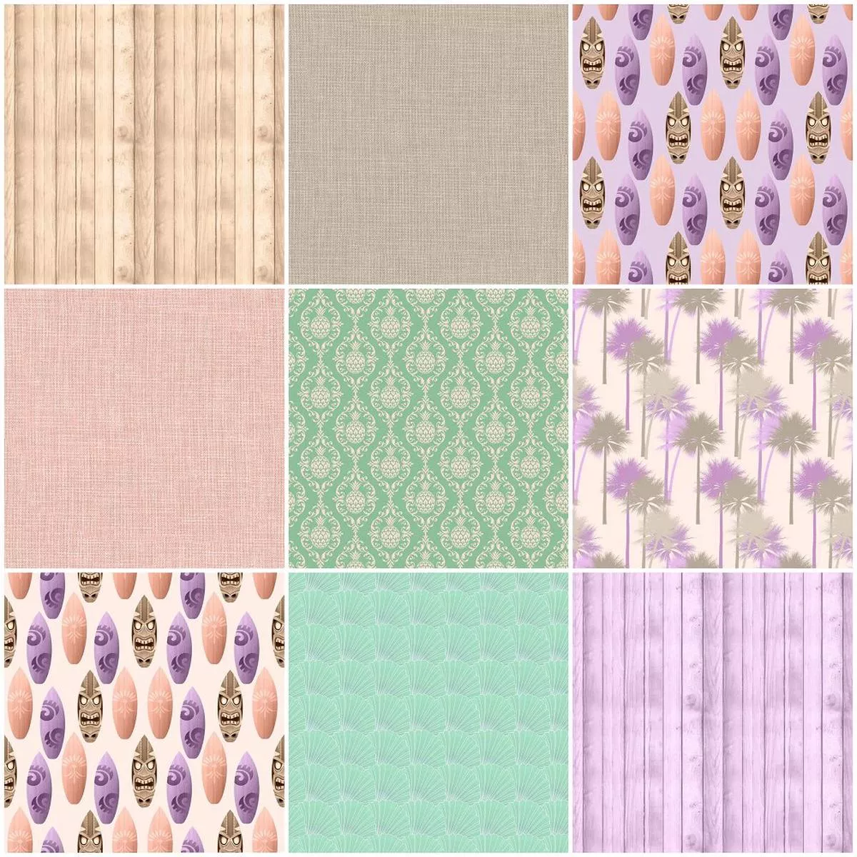 Beach Bum Fat Quarter Bundle – 9 Pieces