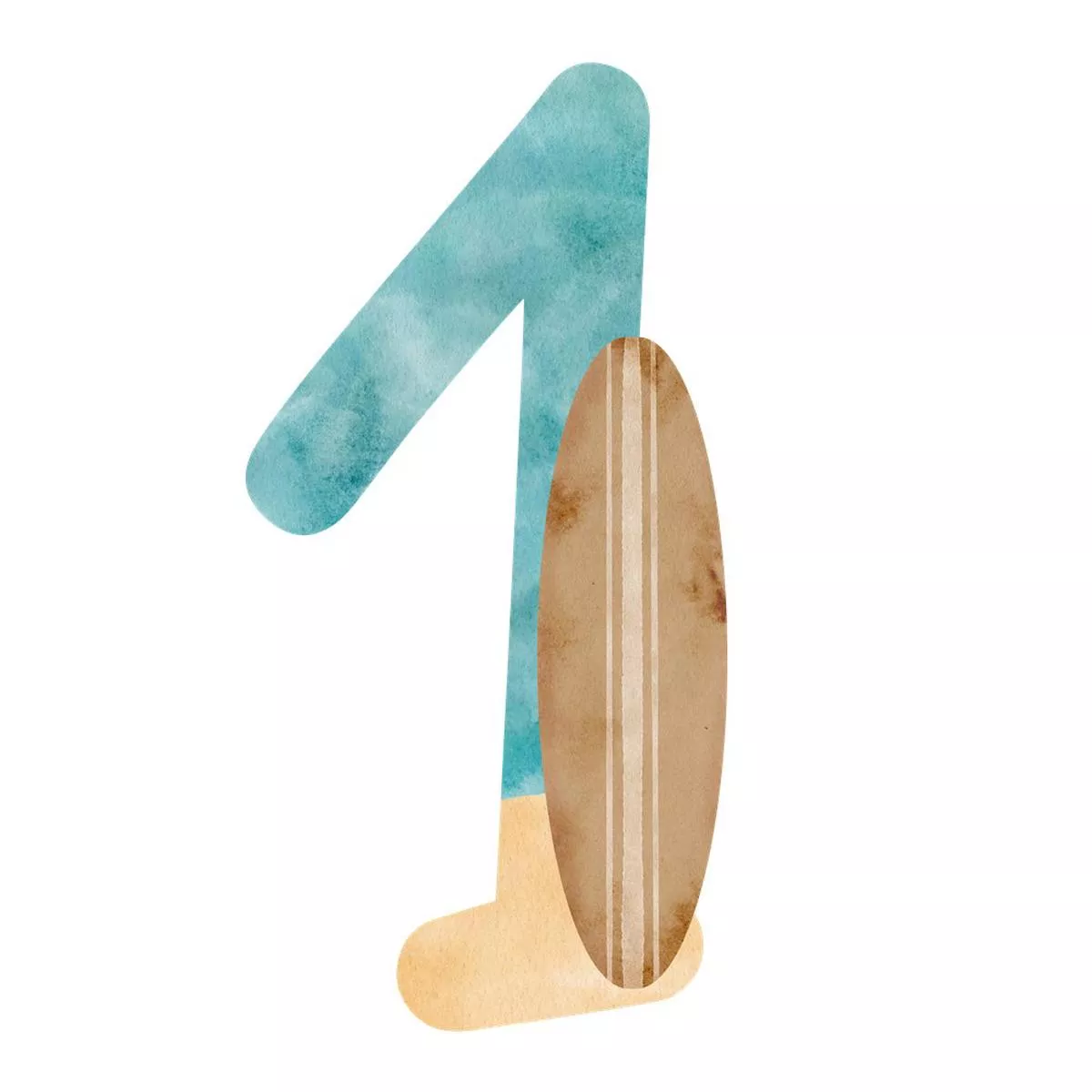Beach Life Number ”1” Fabric Panel