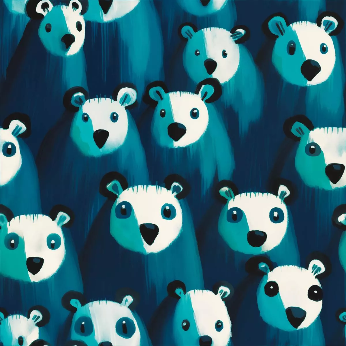bears-in-aquamarine Bears In Aquamarine