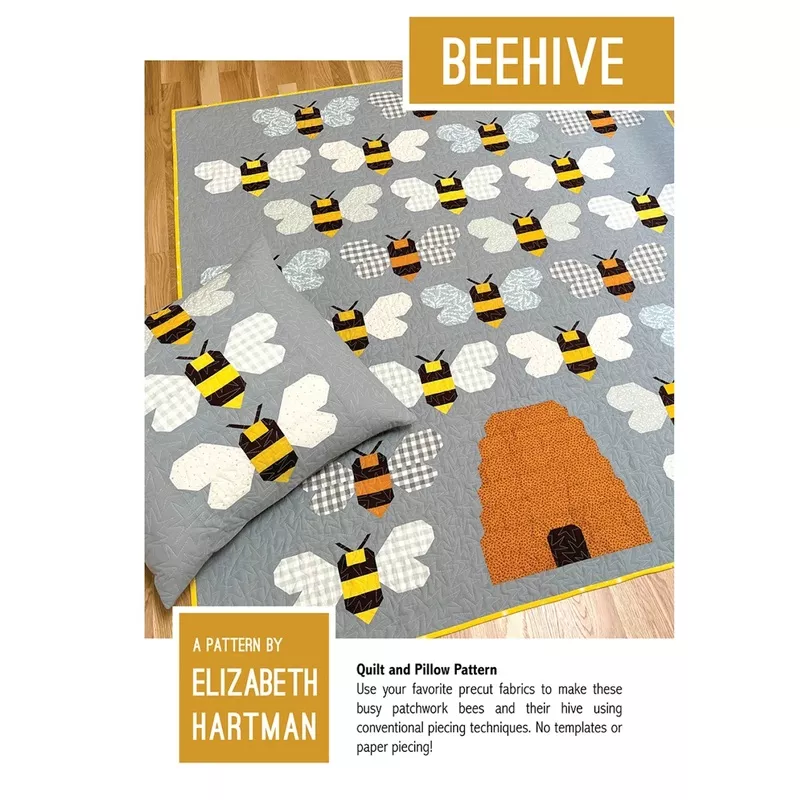 Beehive Quilt and Pillow Sewing Pattern