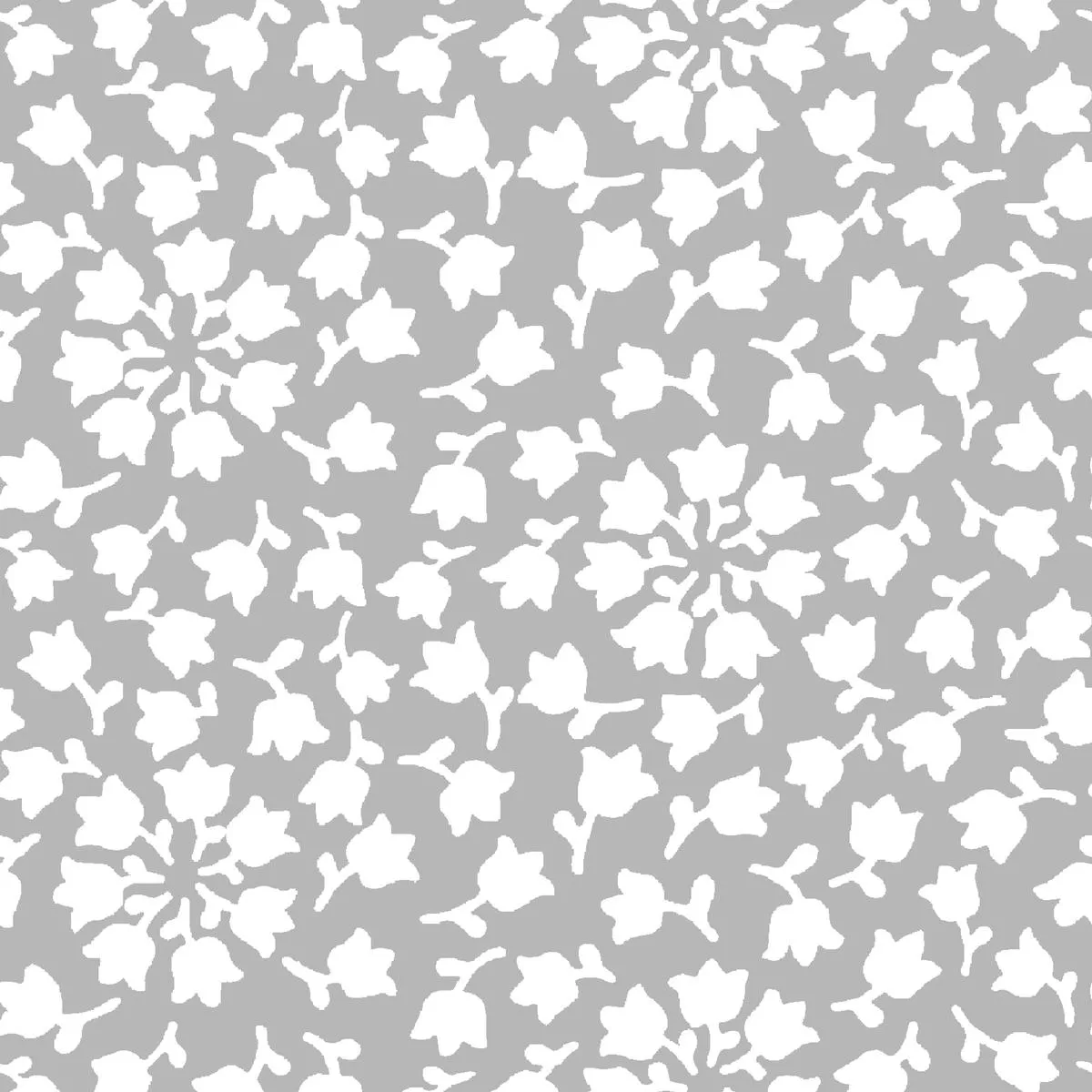 bell-flowers-on-gray-white-fabric Bell Flowers on Gray & White Fabric