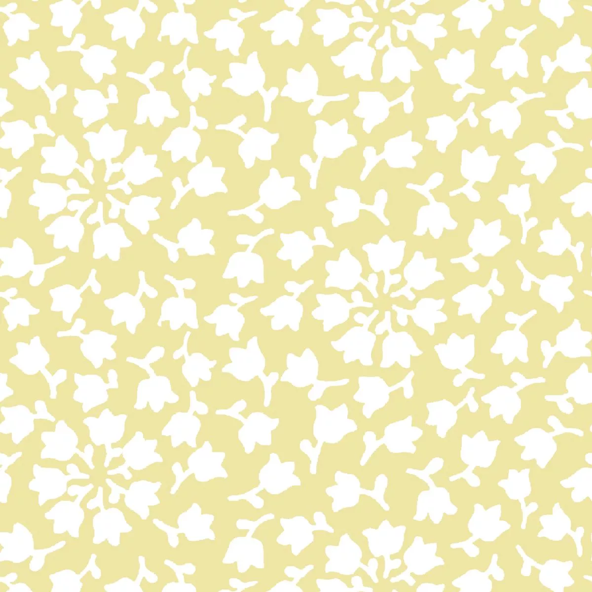 bell-flowers-on-pale-yellow-white-fabric Bell Flowers on Pale Yellow & White Fabric