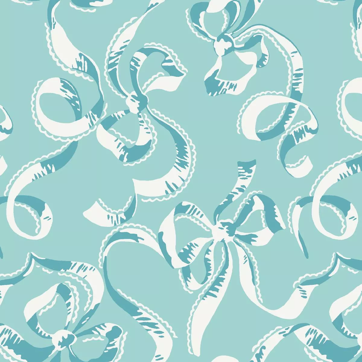 Bella Bow in Canal Fabric
