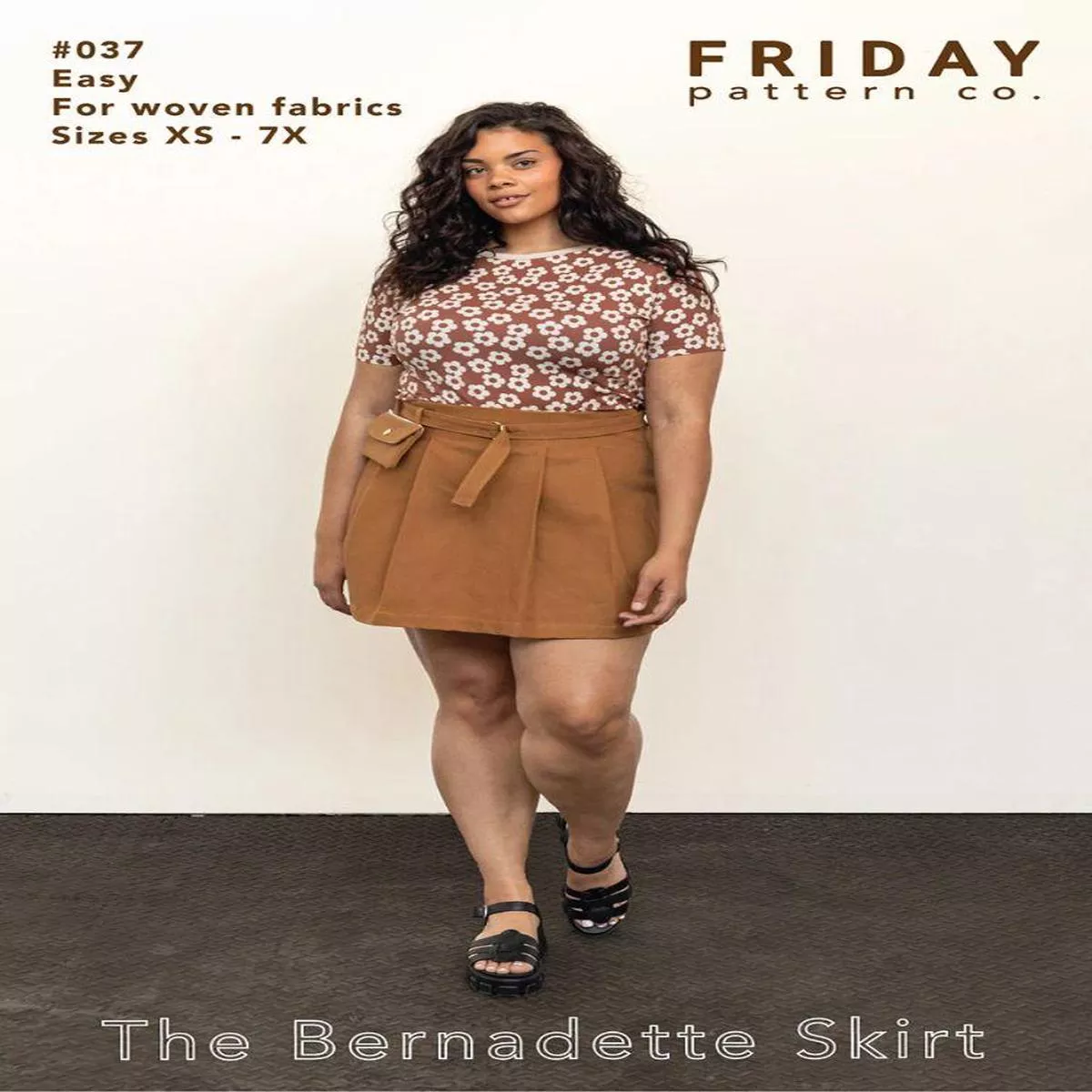 Bernadette Skirt Pattern by Friday Pattern Co. (Sizes: XS-7X)