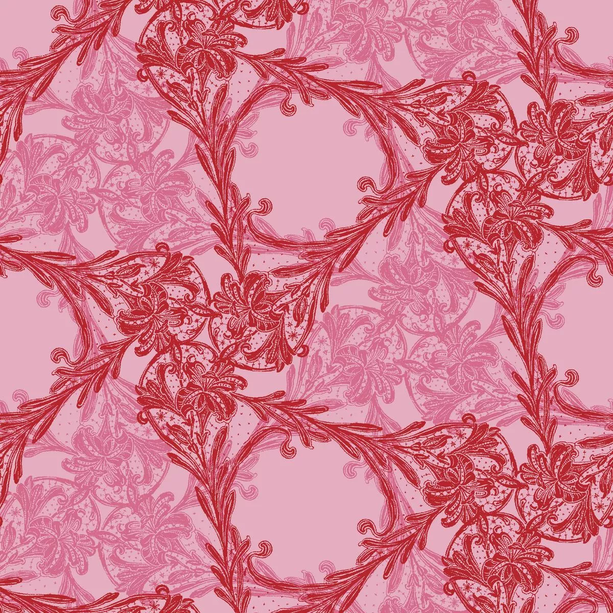betony-lace-in-ruby-fabric Betony Lace in Ruby Fabric