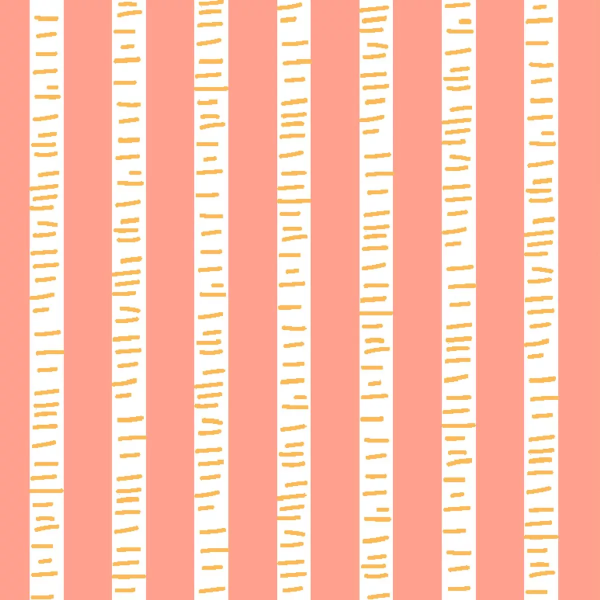 birch-stripes-on-coral-fabric Birch Stripes on Coral Fabric