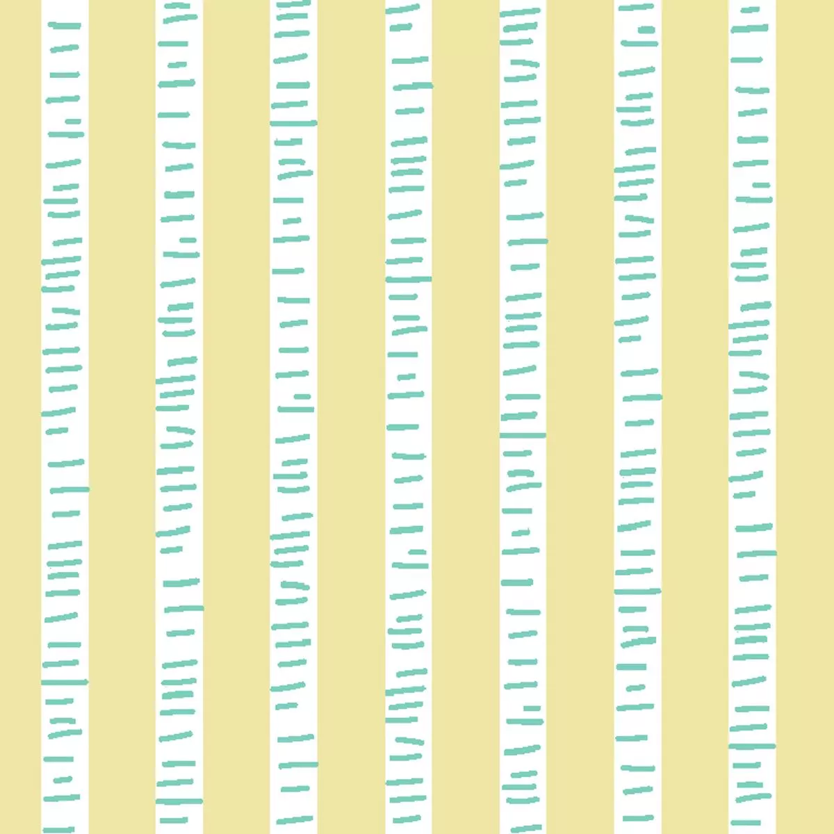 Birch Stripes on Yellow Fabric