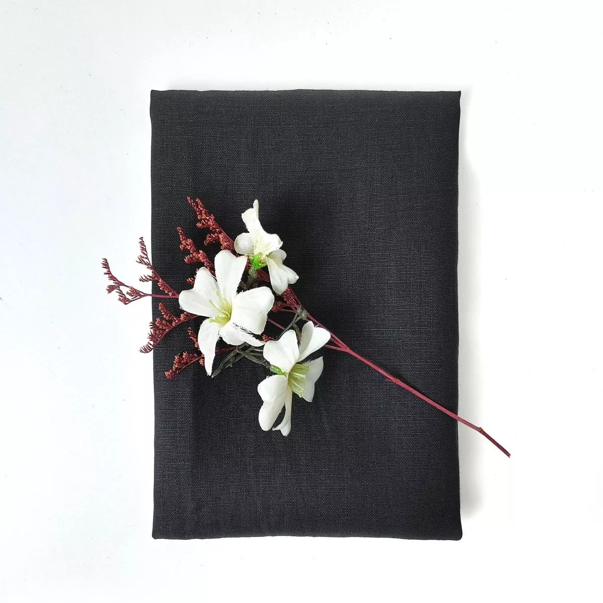 black-100-linen-fabriclight-medium-weight-soft-touch-90003 Black 100% Linen FabricLight-Medium Weight, Soft Touch 90003