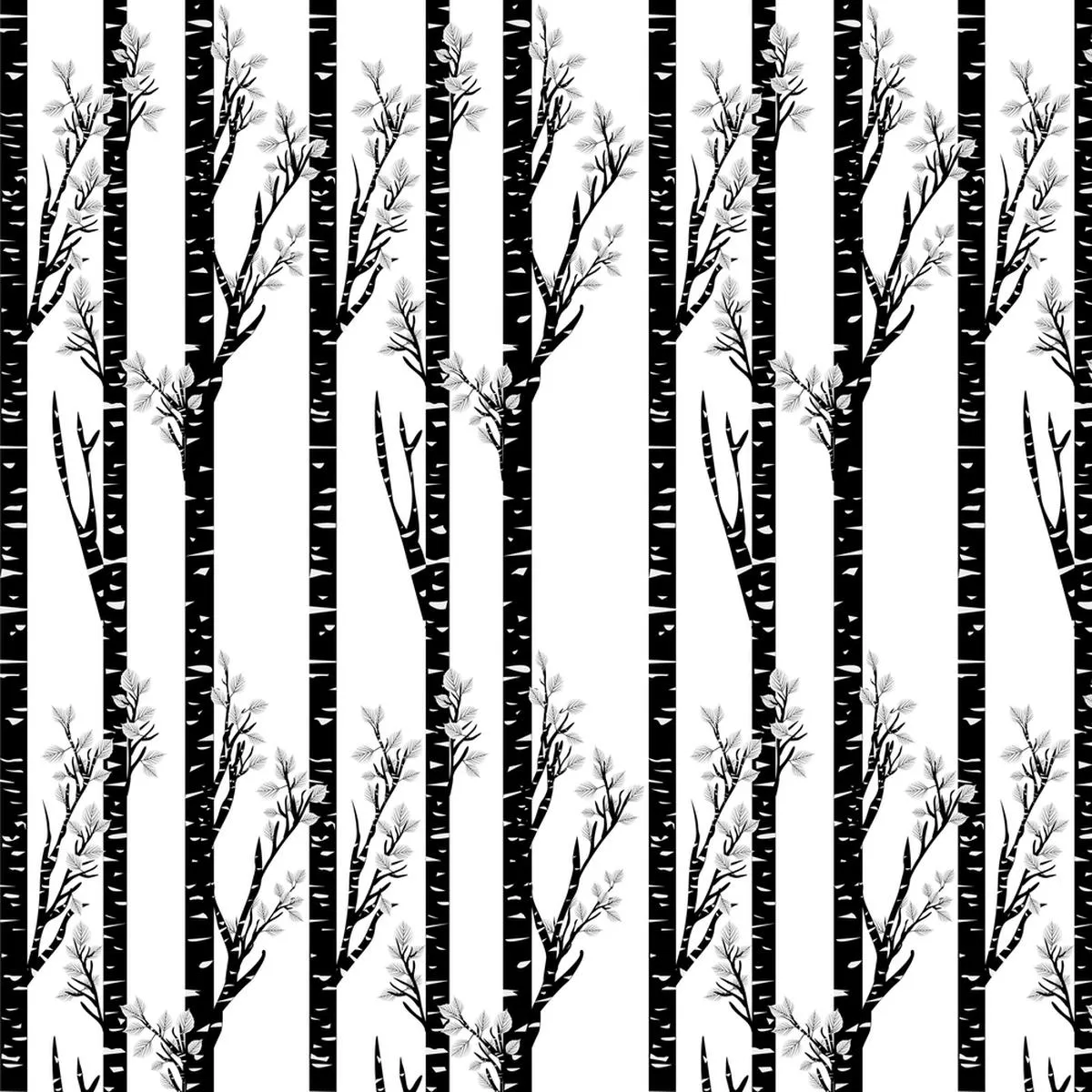 black-birch-trees-fabric Black Birch Trees Fabric