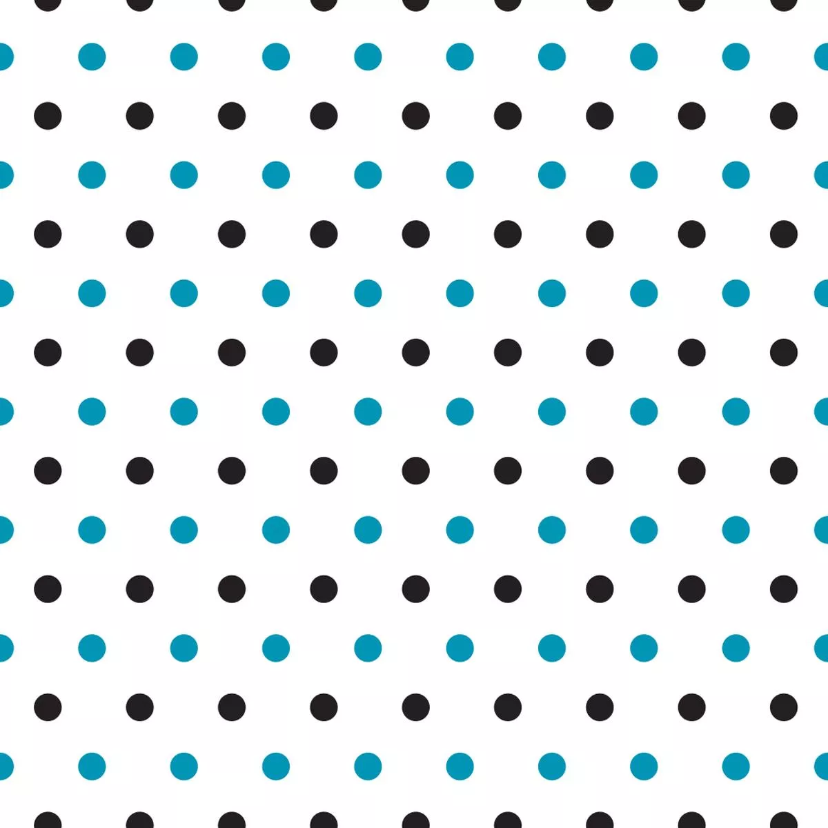 black-cerulean-blue-polka-dots-fabric Black And Cerulean Blue Polka Dots Fabric