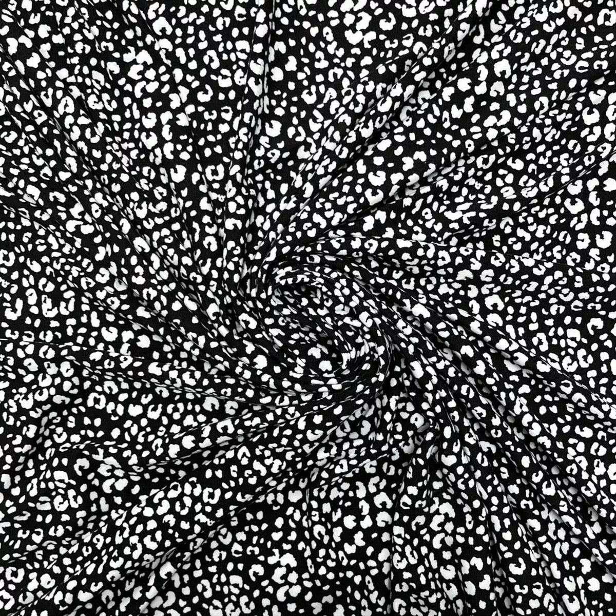 black-ivory-spotty-soft-jersey-fabric-2 Black and Ivory Spotty Soft Jersey Fabric #2