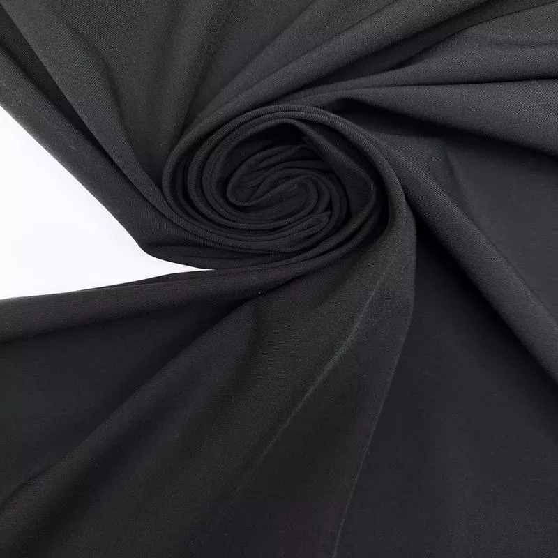 black-polyamide-elastane-twill Black Polyamide Elastane Twill