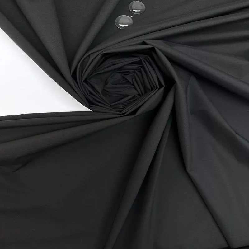 Black Polyamide Viscose Woven