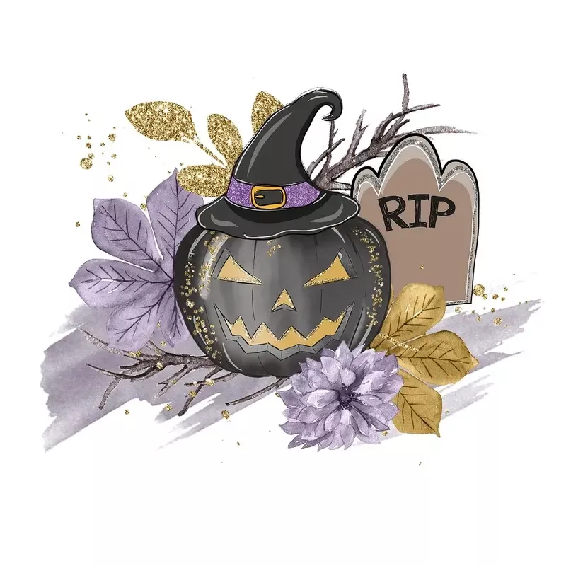 black-pumpkins-arrangement-2-fabric-panel Black Pumpkins Arrangement #2 Fabric Panel