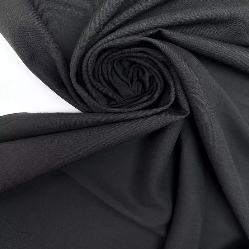 Black Wool Polyamid Suit Woven