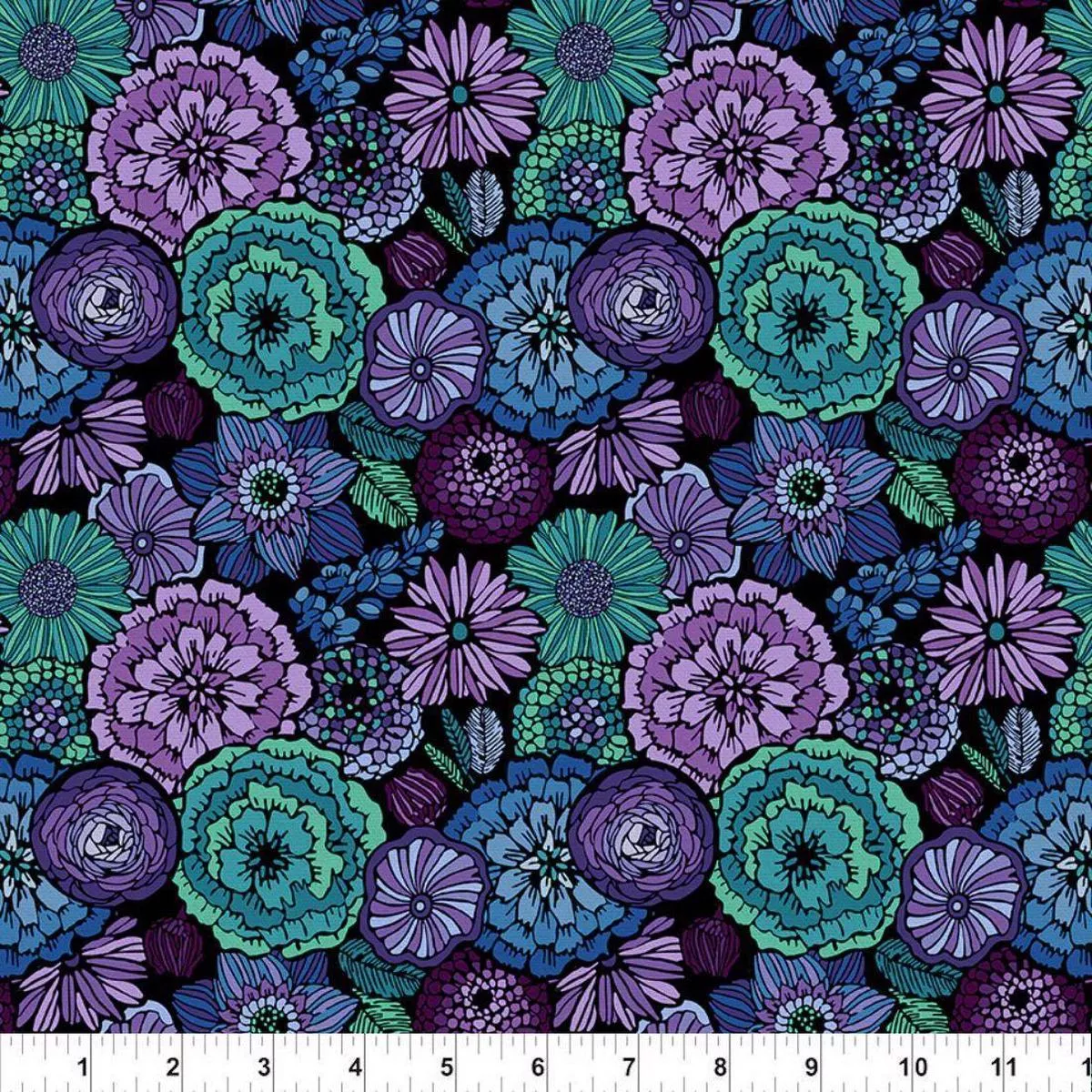 blooming-elegance-green-purple-by-paintbrush-studio Blooming Elegance Green/Purple by Paintbrush Studio