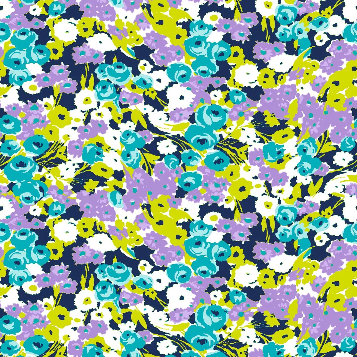 bloomscape-chartreuse-indigo-fabric Bloomscape, Chartreuse Indigo Fabric