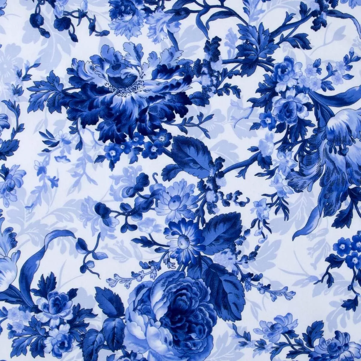 blue-belle-large-floral-white-yardage Blue Belle – Large Floral White Yardage