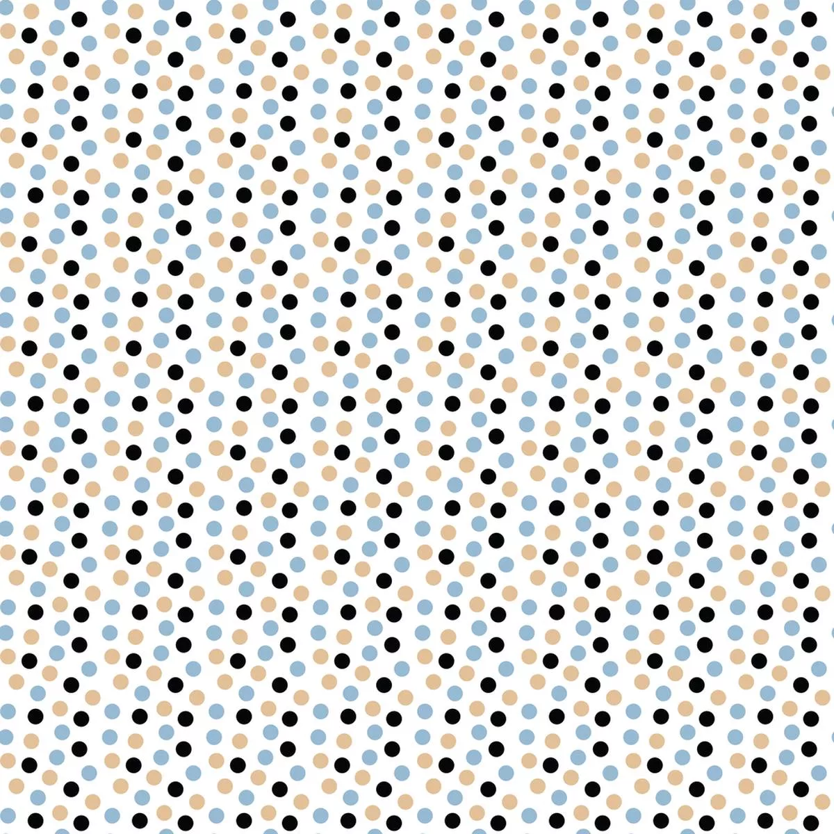 Blue Christmas Dots Fabric – Multi
