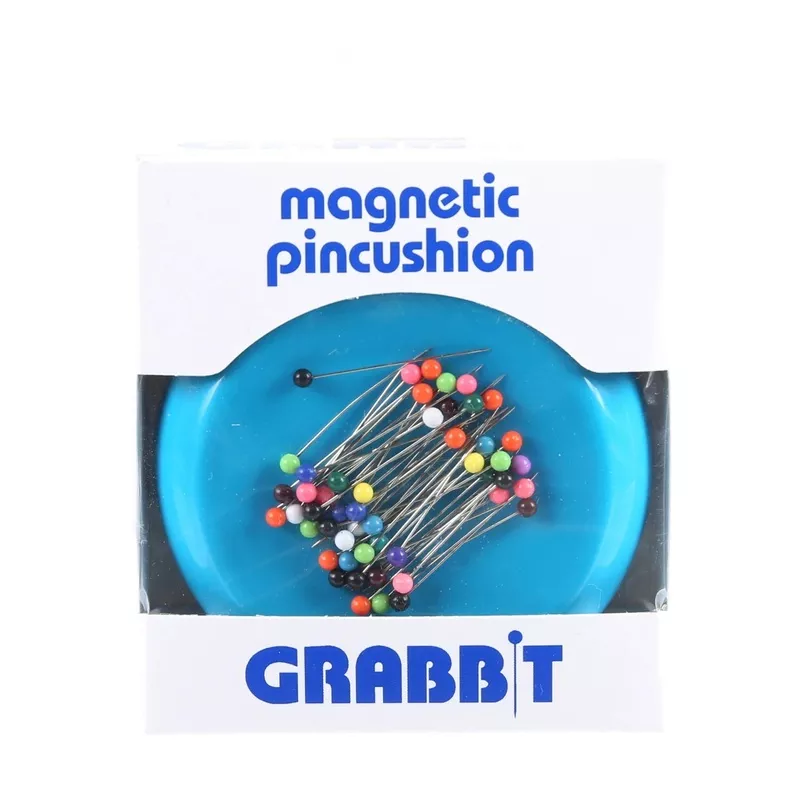 Blue Feather Grabbit Magnetic Pincushion – Teal
