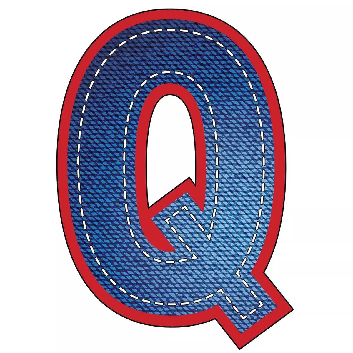 Blue Jean “Q” Fabric Panel