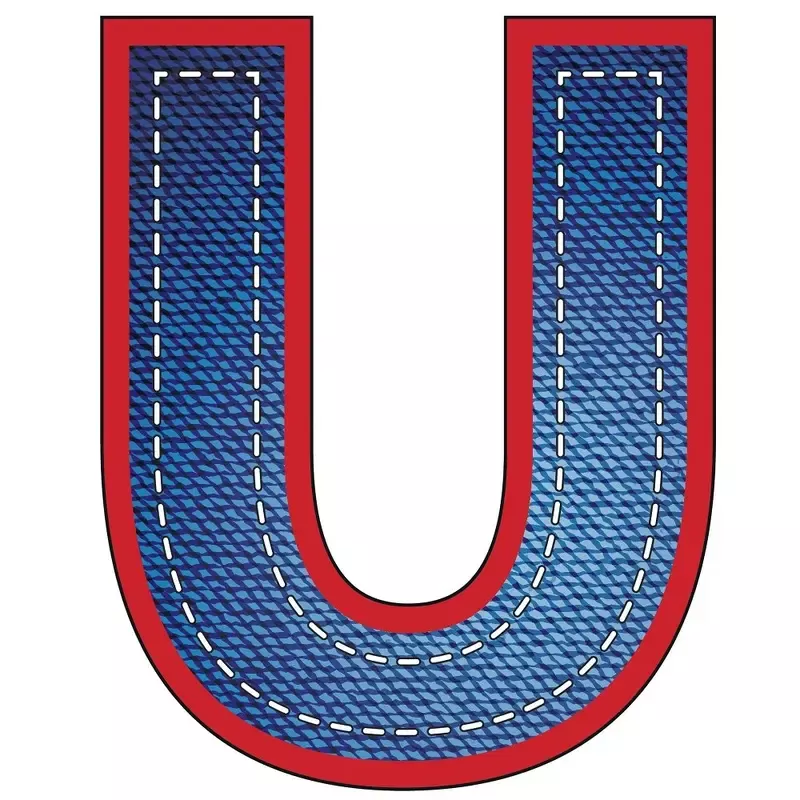 Blue Jean “U” Fabric Panel