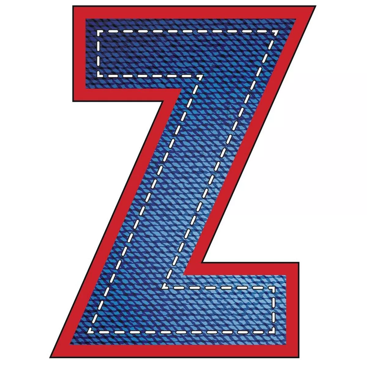 Blue Jean “Z” Fabric Panel