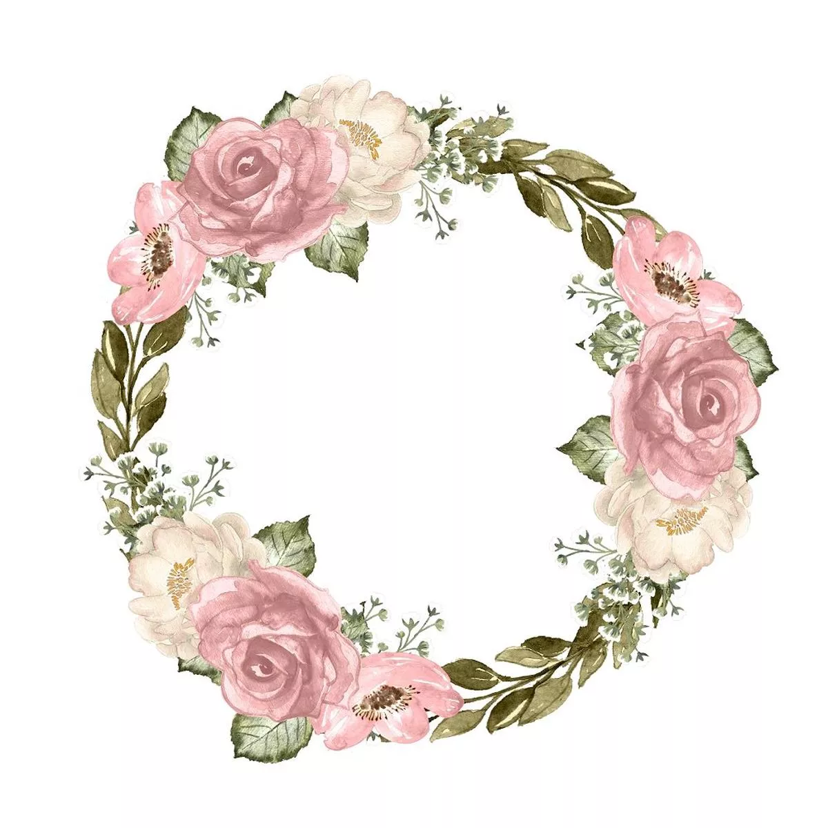 blush-florals-wreath-fabric-panel-variation-1 Blush Florals Wreath Fabric Panel Variation 1