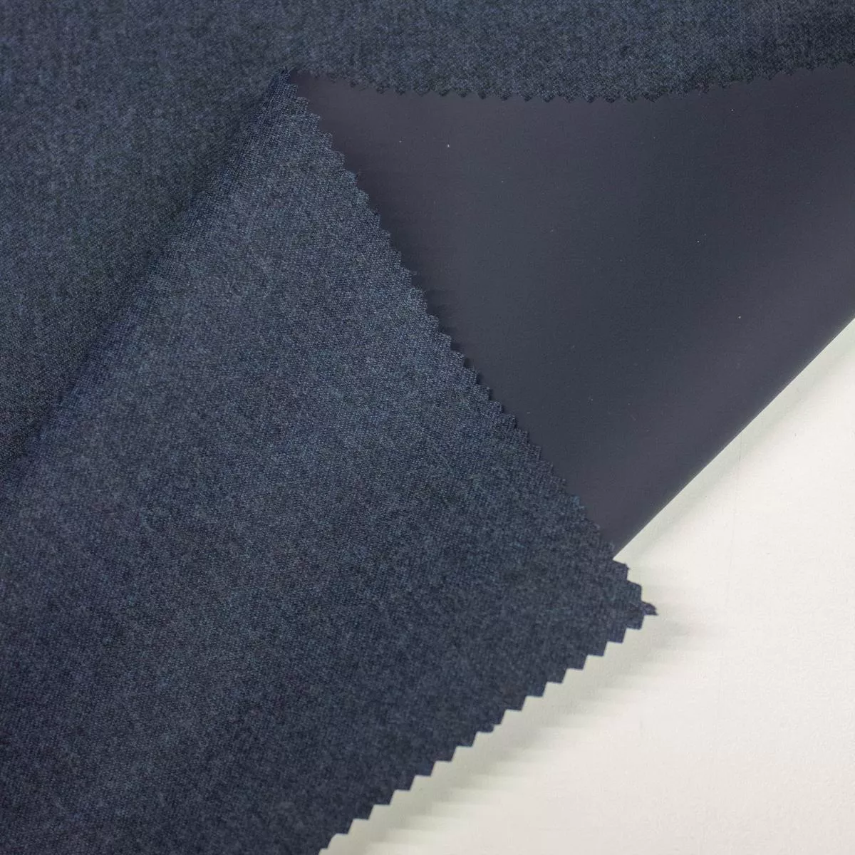 Bob Blue Virgin Wool Fabric Water Resistant