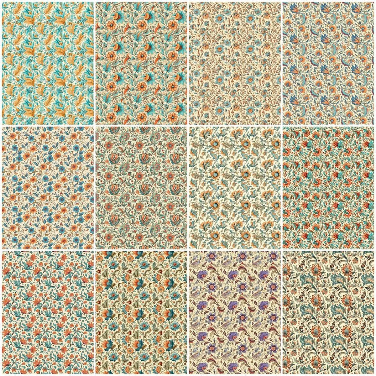 bohemian-flowers-fat-quarter-bundle-12-pieces Bohemian Flowers Fat Quarter Bundle – 12 Pieces
