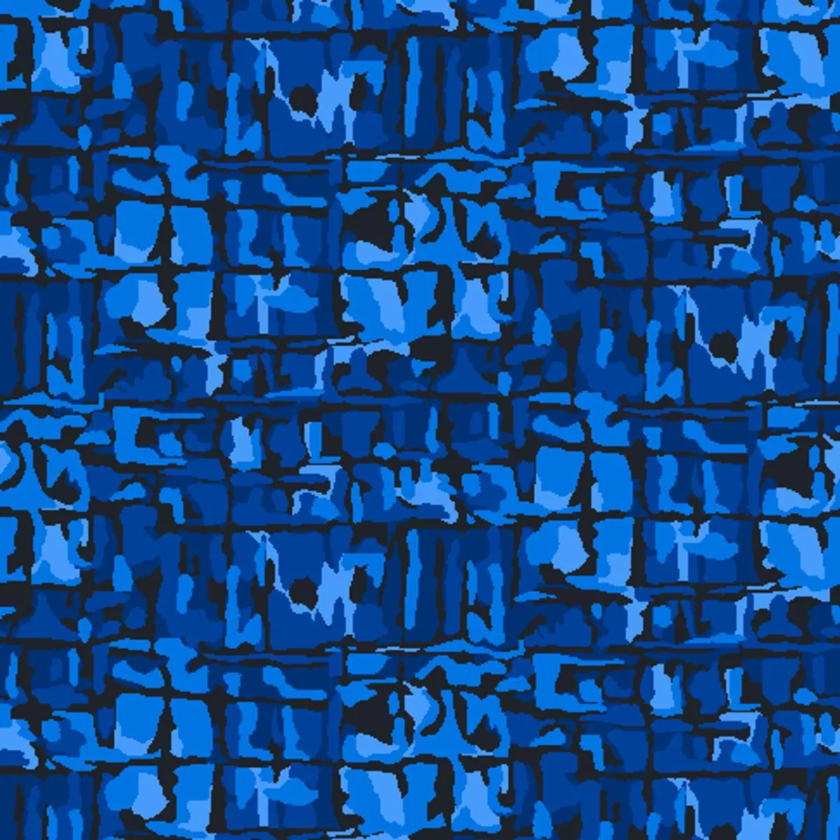 Bolton on Blue Fabric