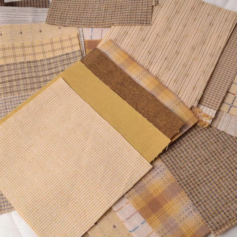 boro-fabric-pack-small-pieces-assorted-yellows Boro Fabric Pack, Small Pieces, Assorted Yellows