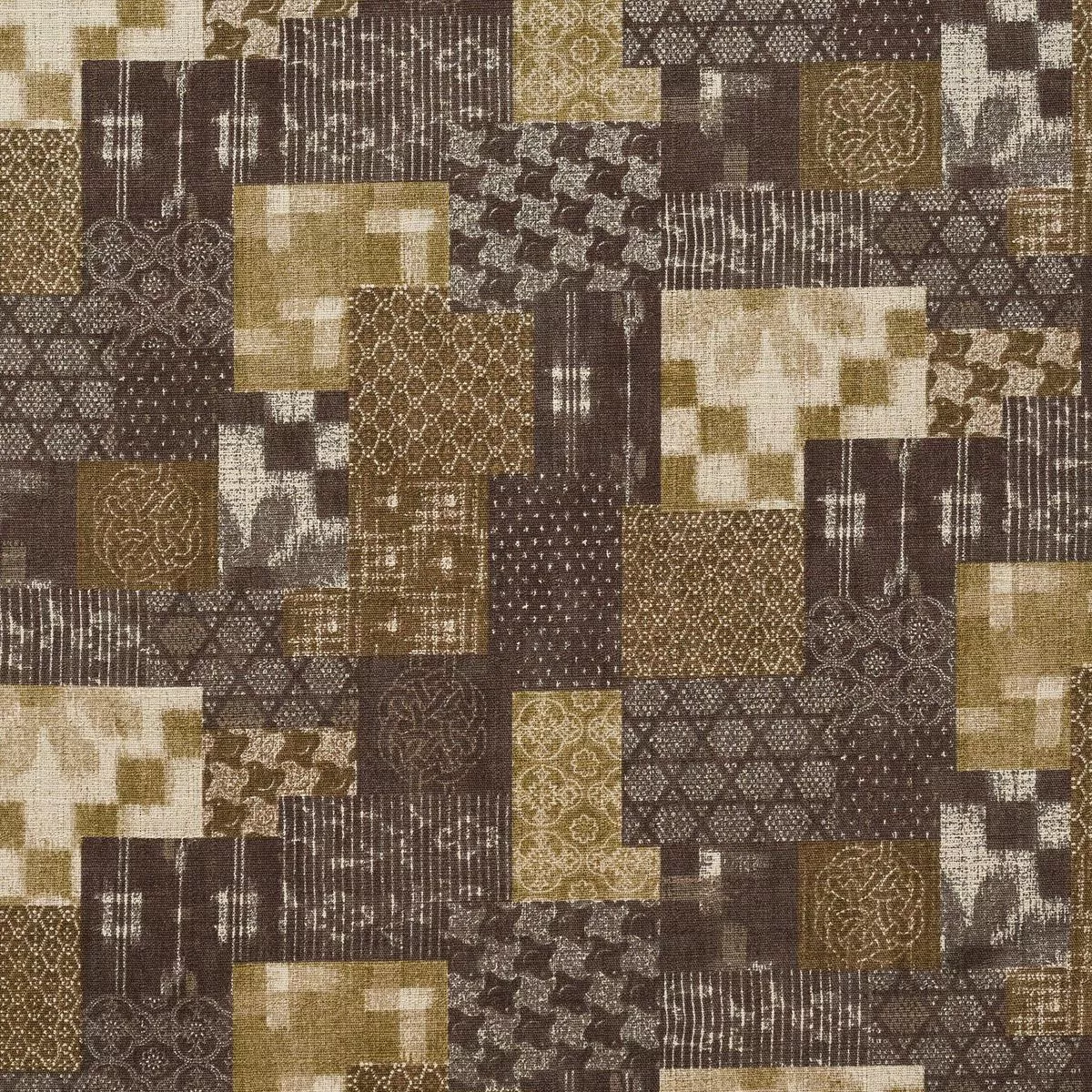 boro-japan-patchwork-cotton-dobby-brown-yka-36050-1 Boro Japan Patchwork Cotton Dobby – Brown YKA-36050-1