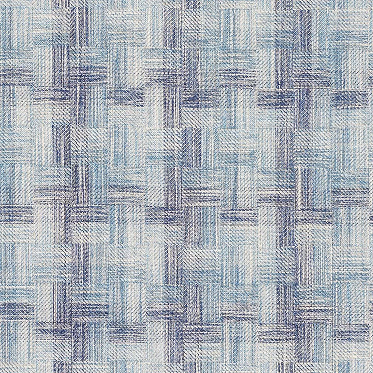 Boro Plaid Indigo Fabric