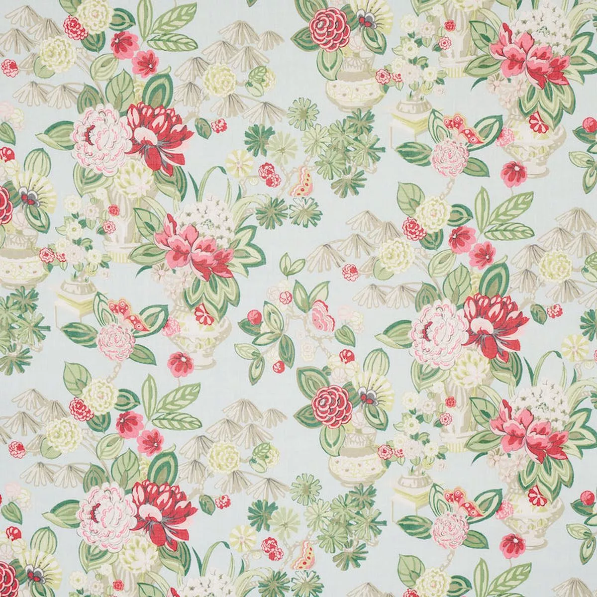 Bouquet Chinois Sky Fabric