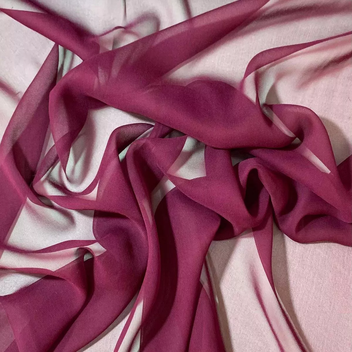 Boysenberry Wine – 8mm Silk Chiffon Fabric