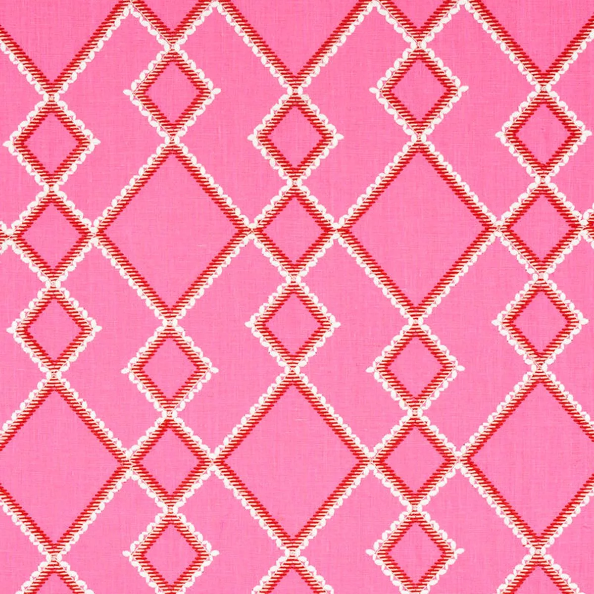 Branson Embroidery Pink Fabric