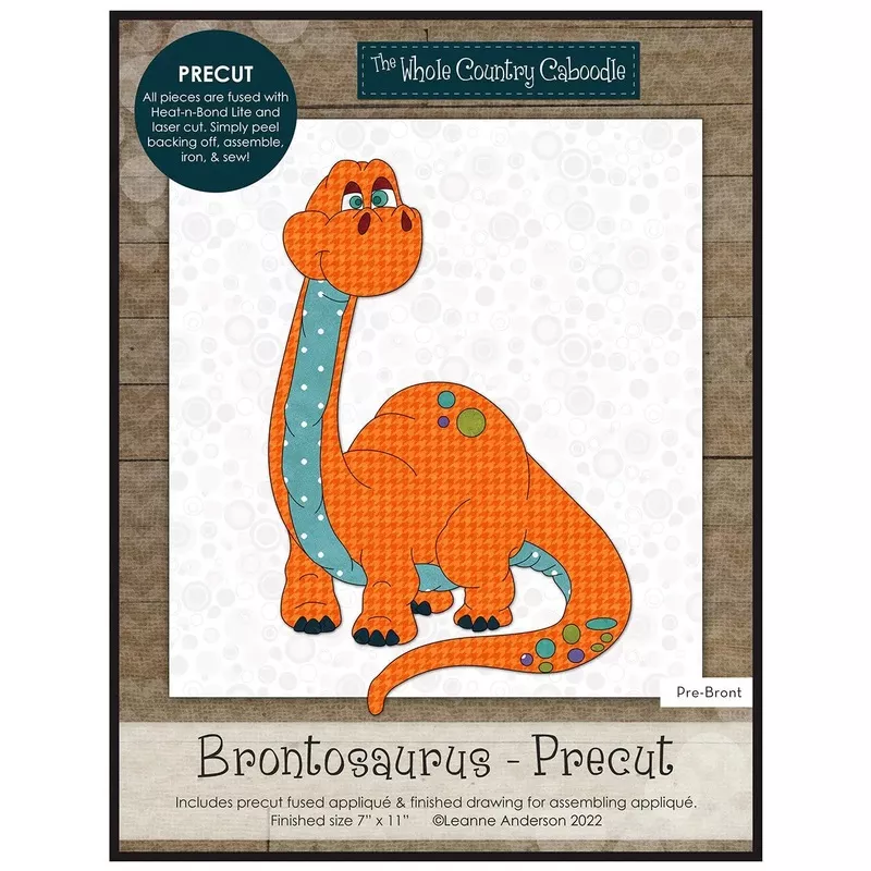 Brontosaurus Precut Fused Applique Pack