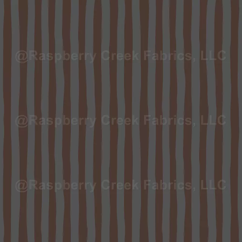Brown & Dark Gray Wonky Stripes