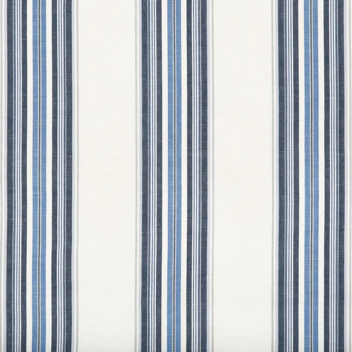 Brunschwig & Fils Verdon Stripe Indigo/Sky Upholstery Fabric
