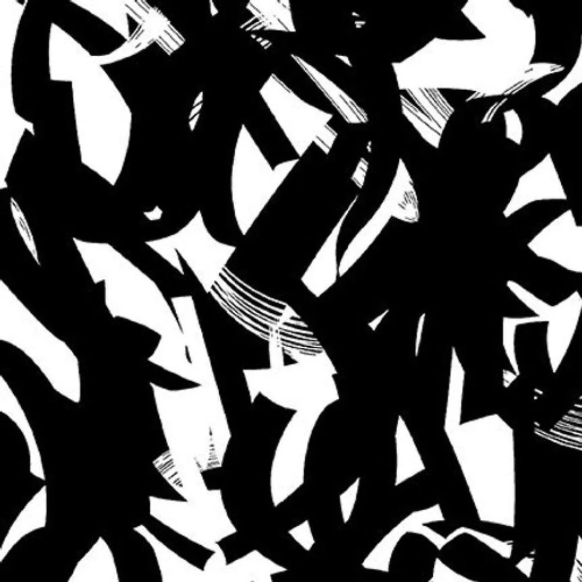 Brushstrokes Black/White by Studio E