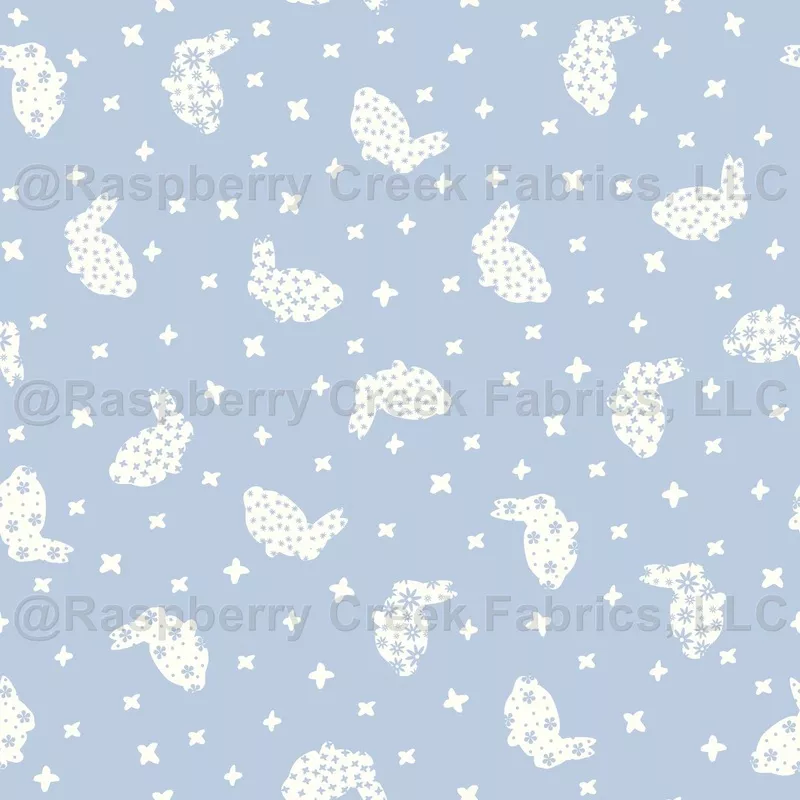 bunny-rabbit-scatter-in-chambray-ice-blue Bunny Rabbit Scatter in Chambray Ice Blue