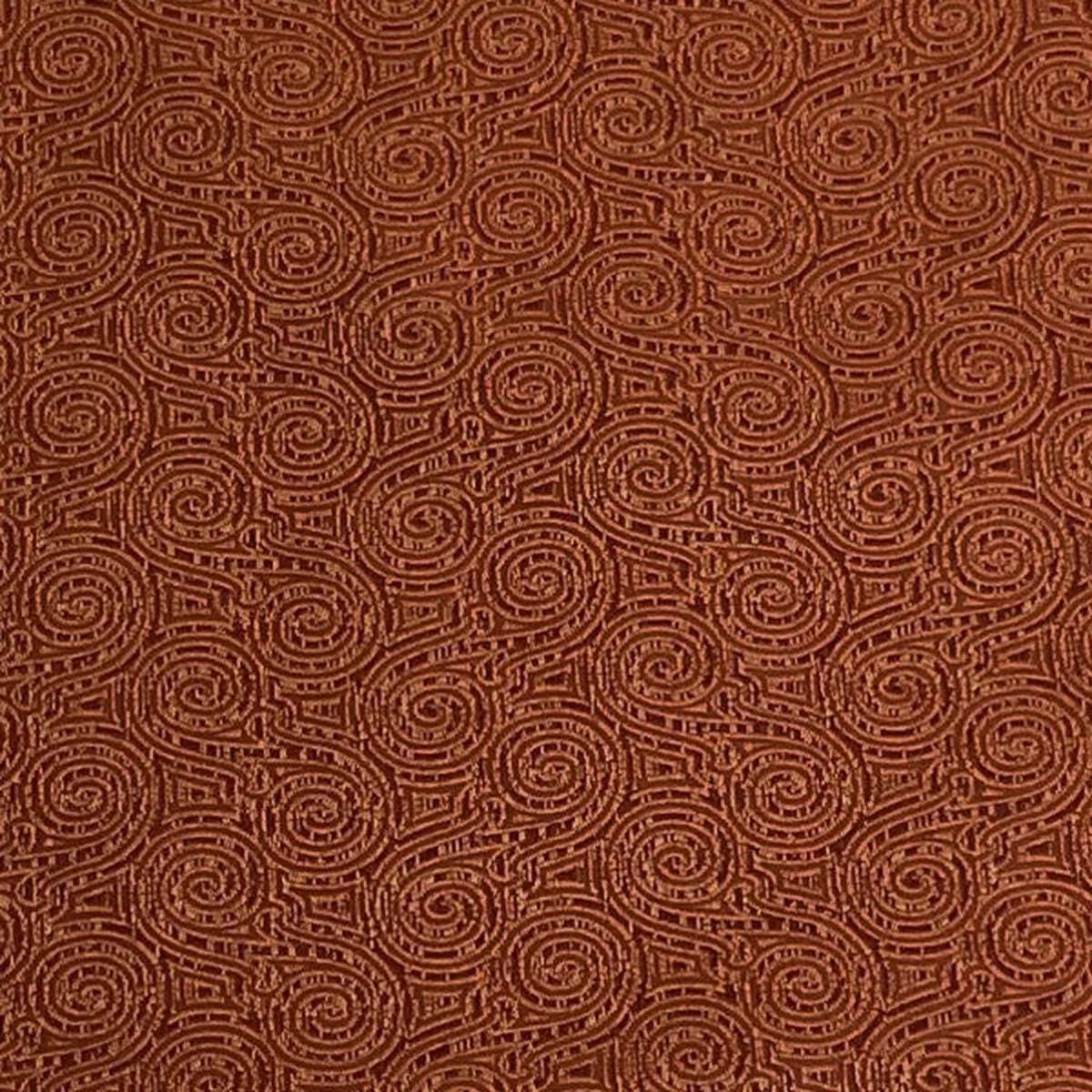 Burch Fabric Spiral Rust Upholstery Fabric