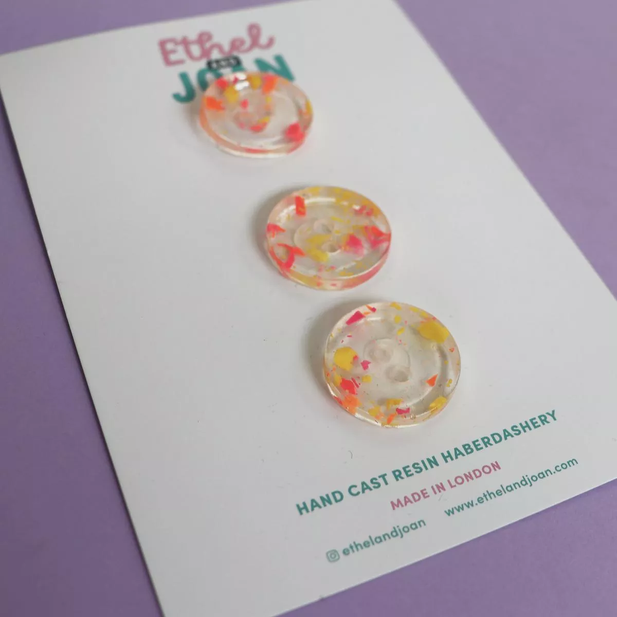 buttons-25mm-3-pack-day-glow-pan-ethel-joan Buttons 25mm – 3 Pack – Day Glow Pan – Ethel & Joan