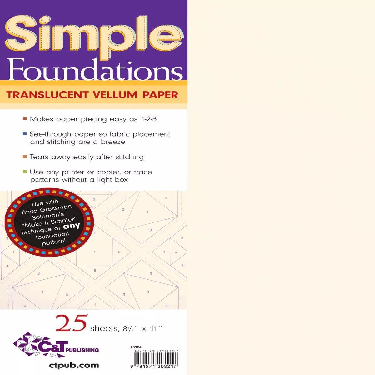c-t-publishing-simple-foundations-translucent-vellum-paper-10984 C & T Publishing Simple Foundations Translucent Vellum Paper 10984