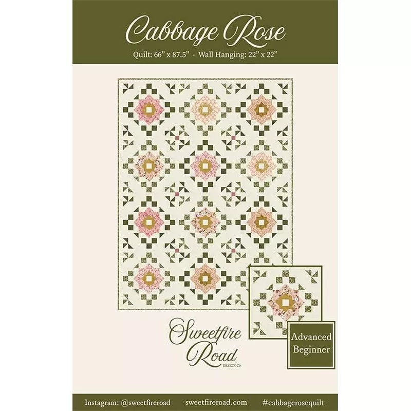 cabbage-rose-quilt-pattern-by-sweetfire-road Cabbage Rose Quilt Pattern by Sweetfire Road