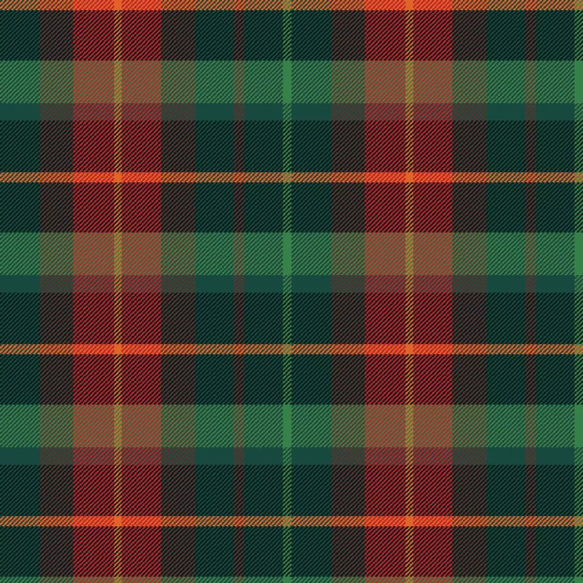 cabin-plaid-on-dark-green-fabric Cabin Plaid on Dark Green Fabric