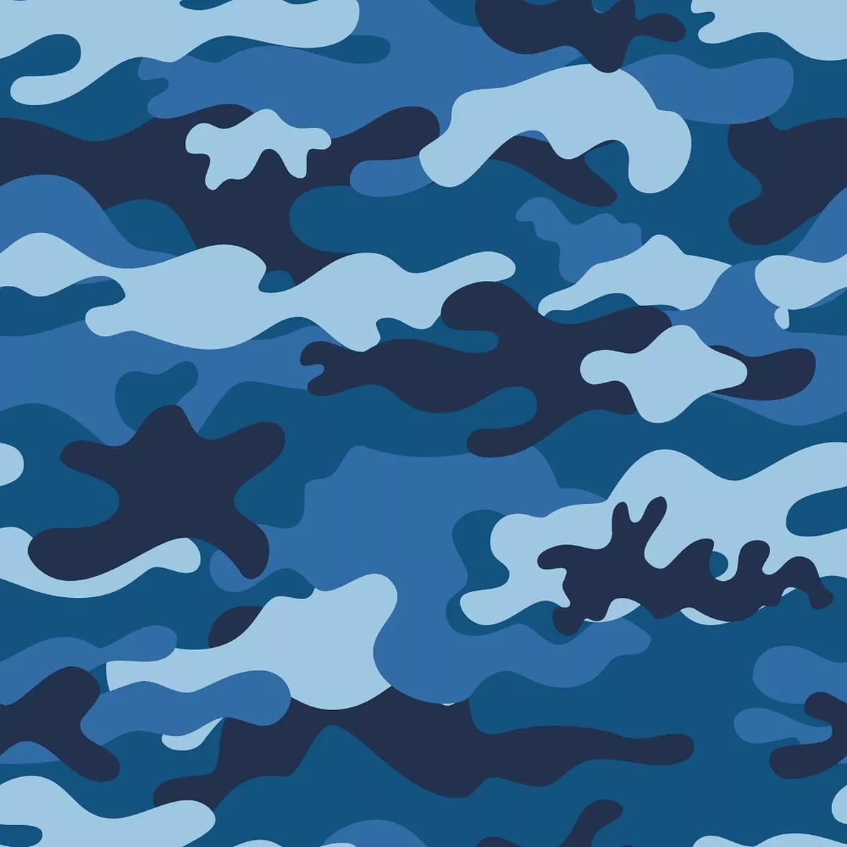Camouflage Fabric – Blue