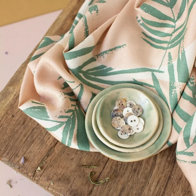 Canopy in Cactus | Viscose Crepe Fabric